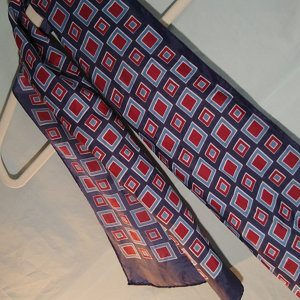 Vintage Morsly New York - geometric pattern scarf